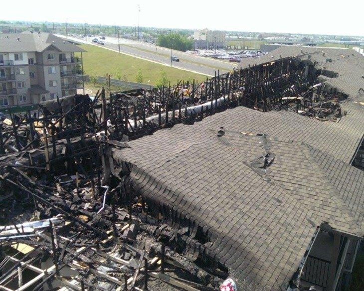 condo fire destruction